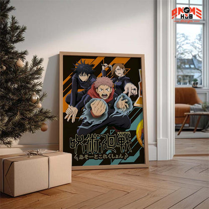 Jujustsuu Kaiisenn 24 Poster/Canvas, Art Anime Wall Print, Wall Decor  –  Poster/Canvas ANIME HUB