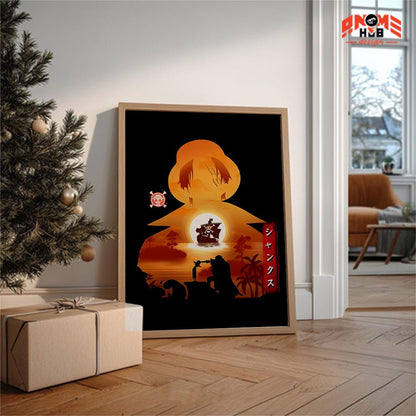 Onee Piecee Poster/Canvas, Art Anime Wall Print, Wall Decor  – Shankss  Poster/Canvas ANIME HUB