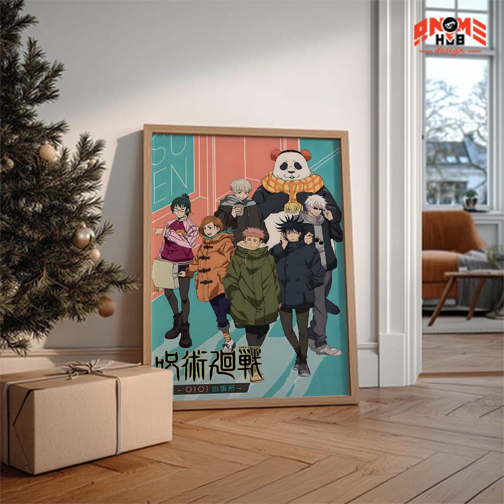 Jujustsuu Kaiisenn 17 Poster/Canvas, Art Anime Wall Print, Wall Decor  –  Poster/Canvas ANIME HUB