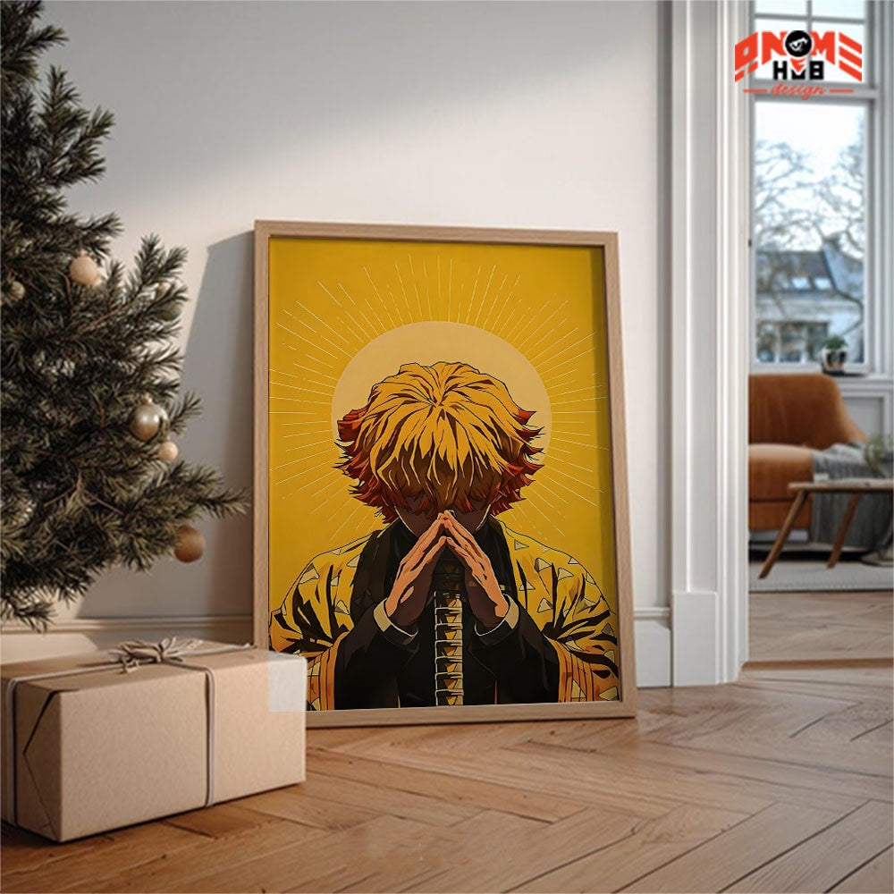 Demoon Slayerr Poster/Canvas, Art Anime Wall Print, Wall Decor  –  Aggattsuuma Zeenittsu 1 Poster/Canvas ANIME HUB