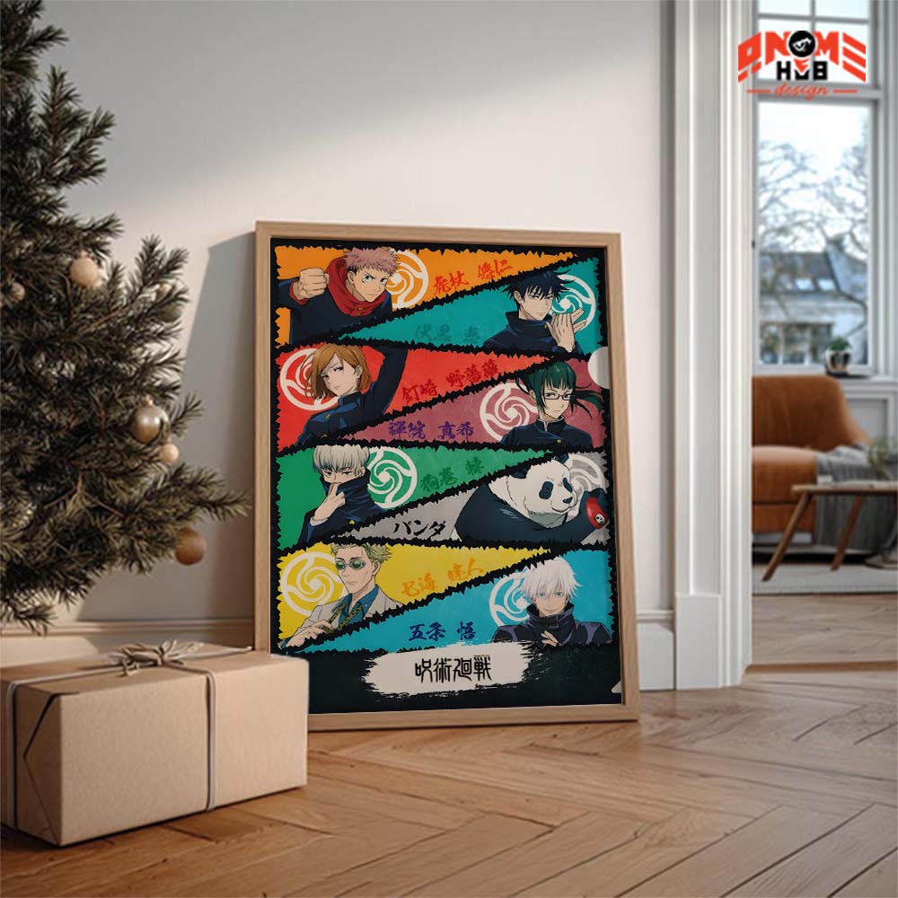 Jujustsuu Kaiisenn 9 Poster/Canvas, Art Anime Wall Print, Wall Decor  –  Poster/Canvas ANIME HUB